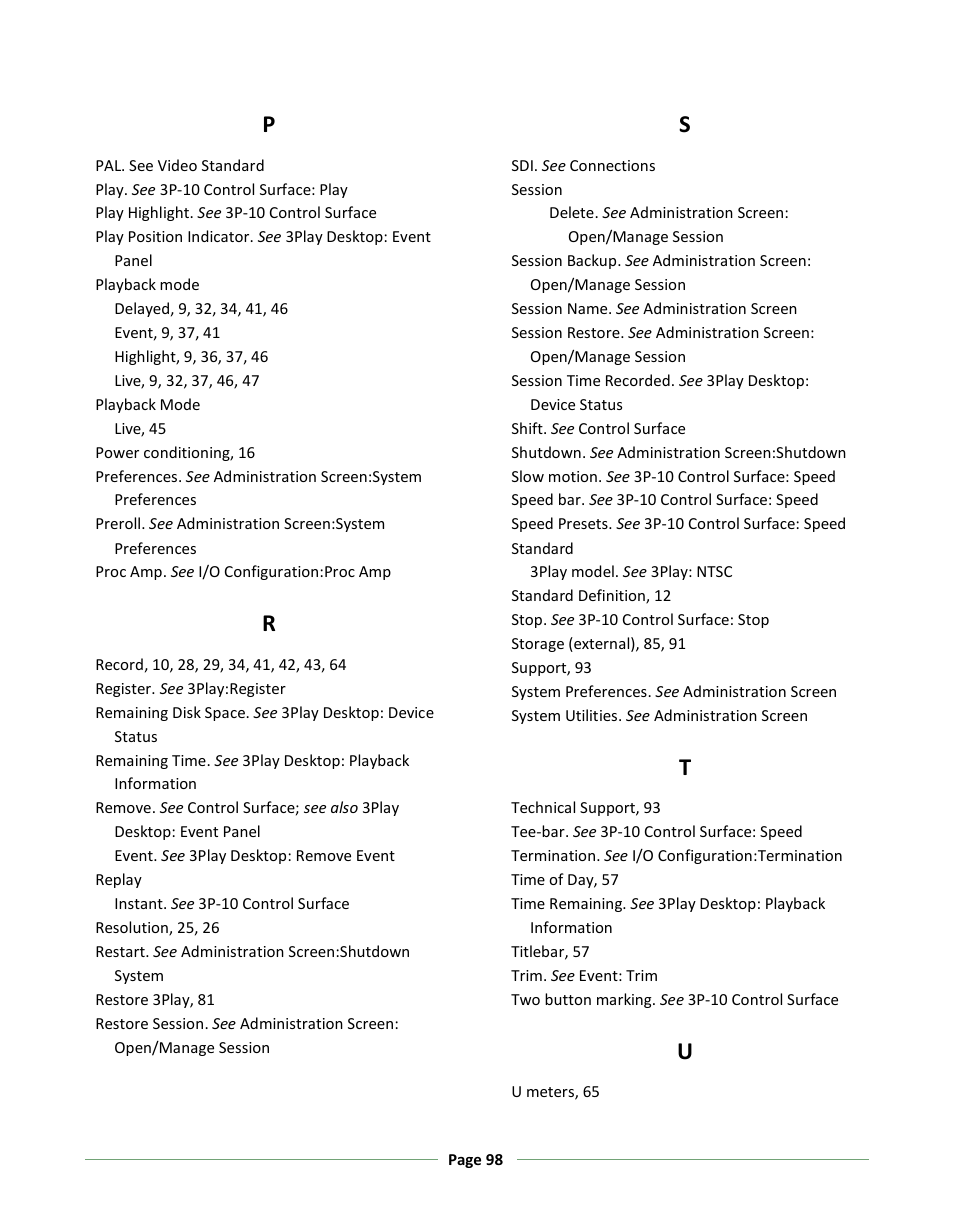 NewTek 3Play 330 User Manual | Page 104 / 107