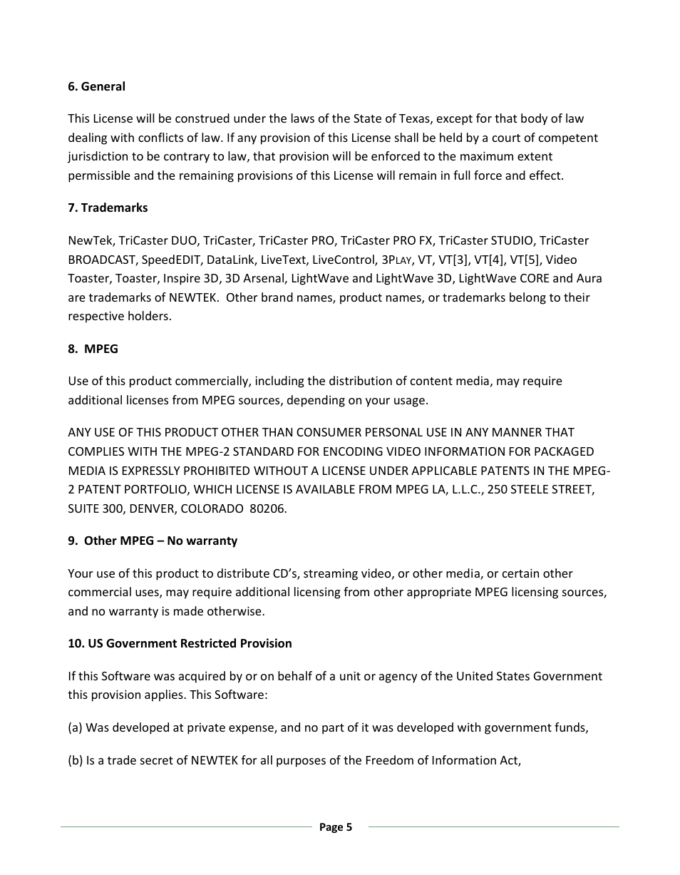 NewTek 3Play 330 User Manual | Page 11 / 107