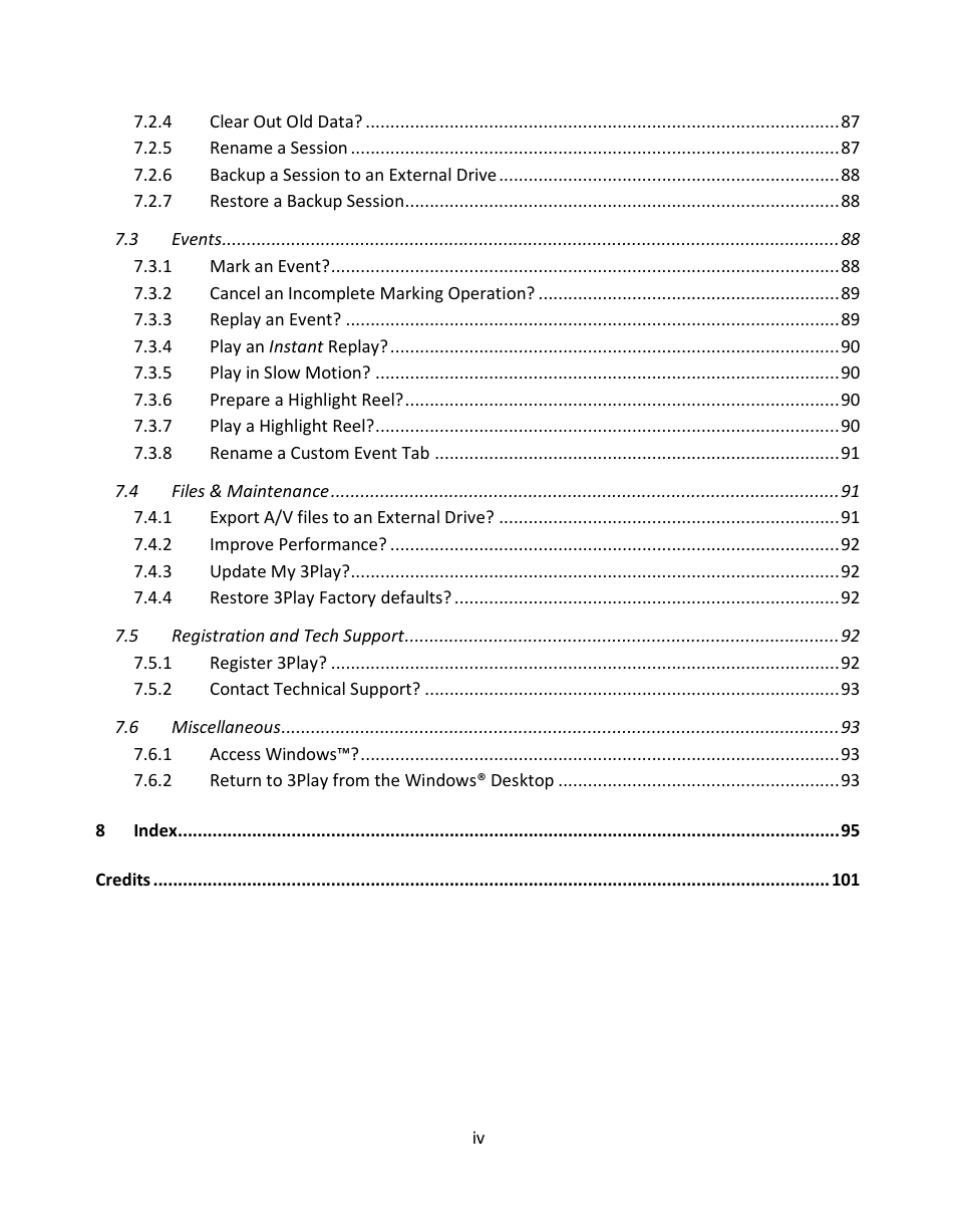 NewTek 3Play 330 User Manual | Page 6 / 107