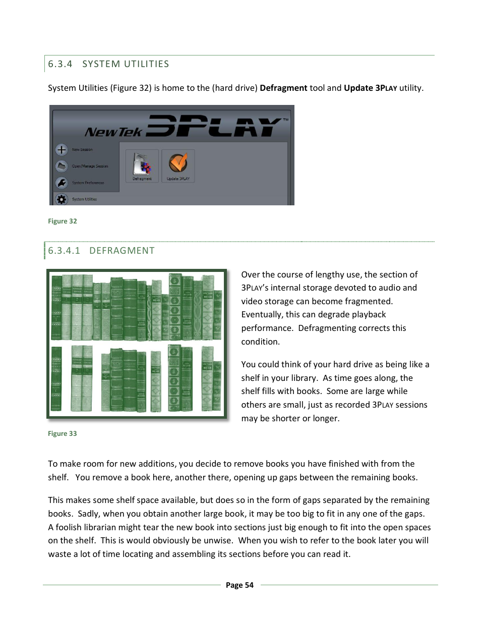 System utilities | NewTek 3Play 330 User Manual | Page 60 / 107