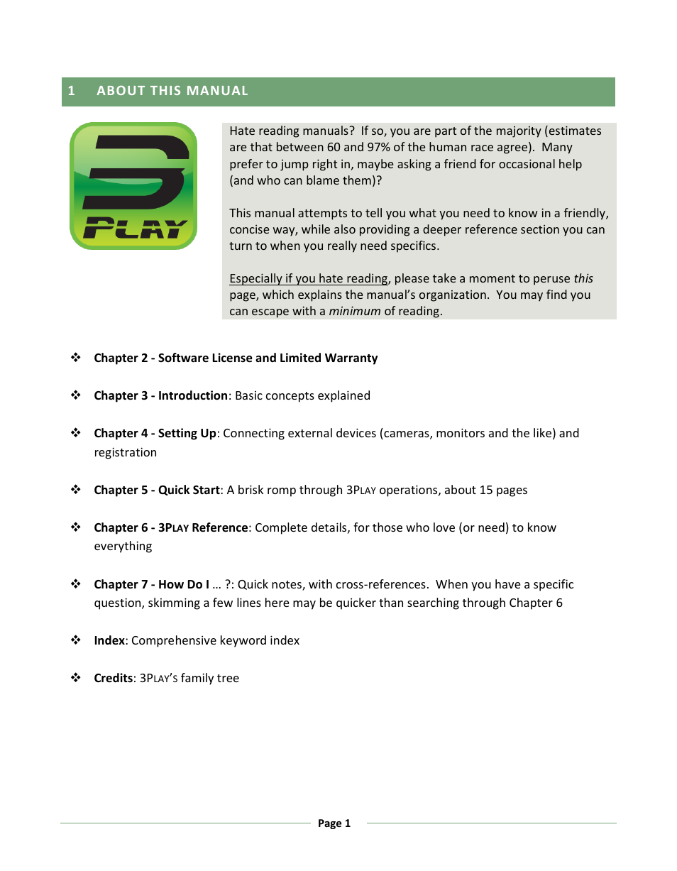 About this manual | NewTek 3Play 330 User Manual | Page 7 / 107