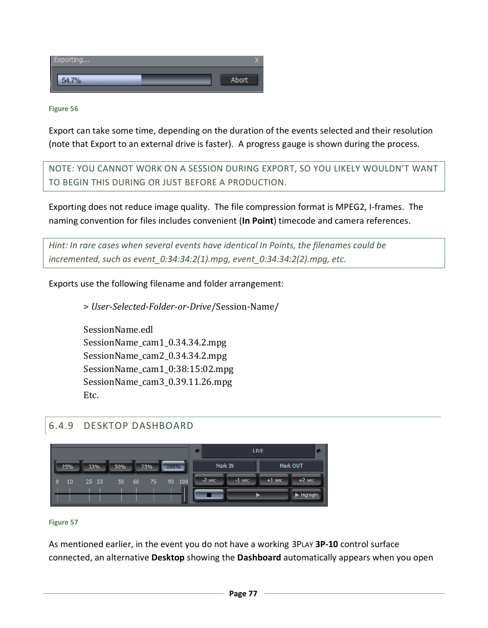 Desktop dashboard | NewTek 3Play 330 User Manual | Page 83 / 107