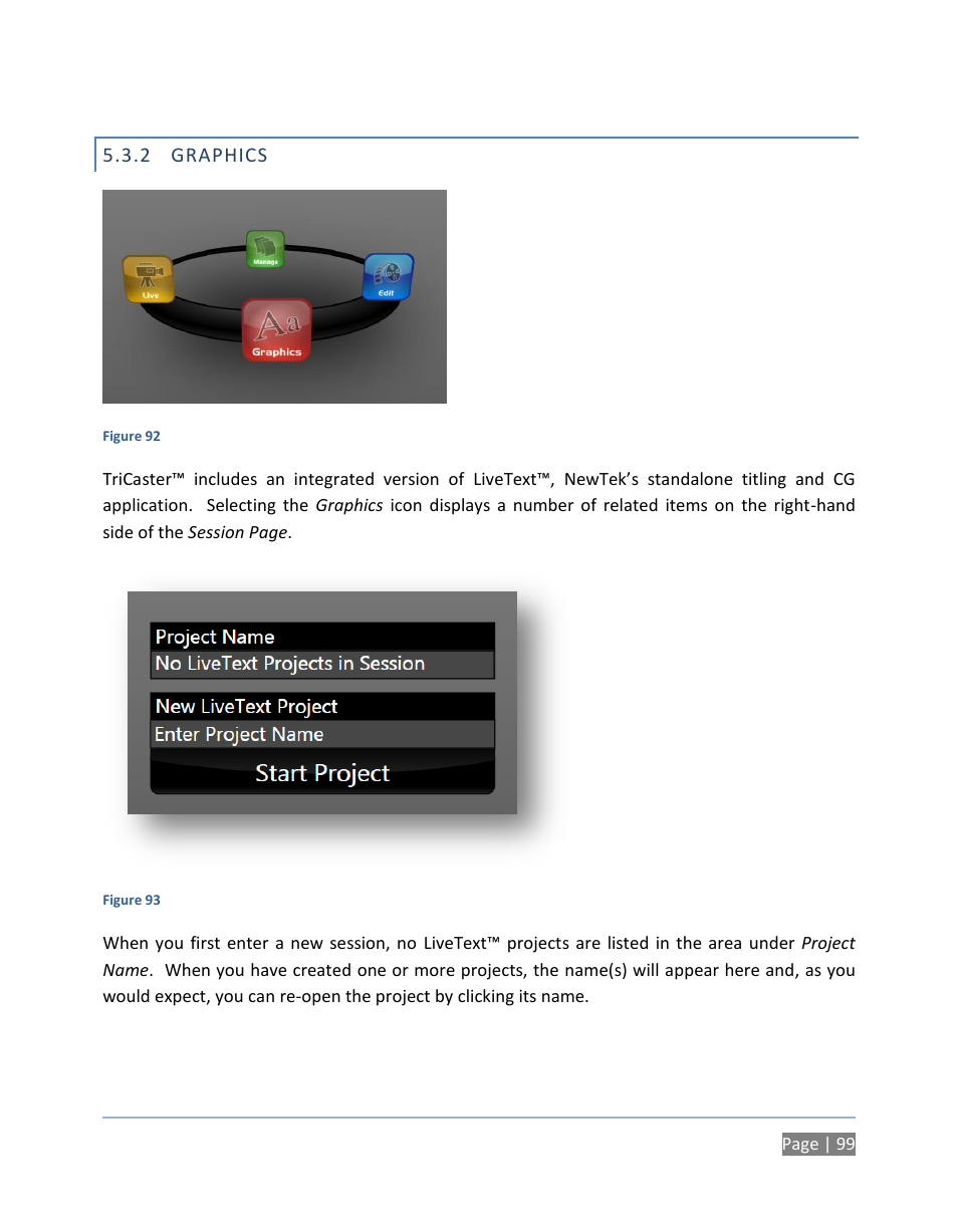 2 graphics, Graphics | NewTek TriCaster 300 User Manual | Page 115 / 328