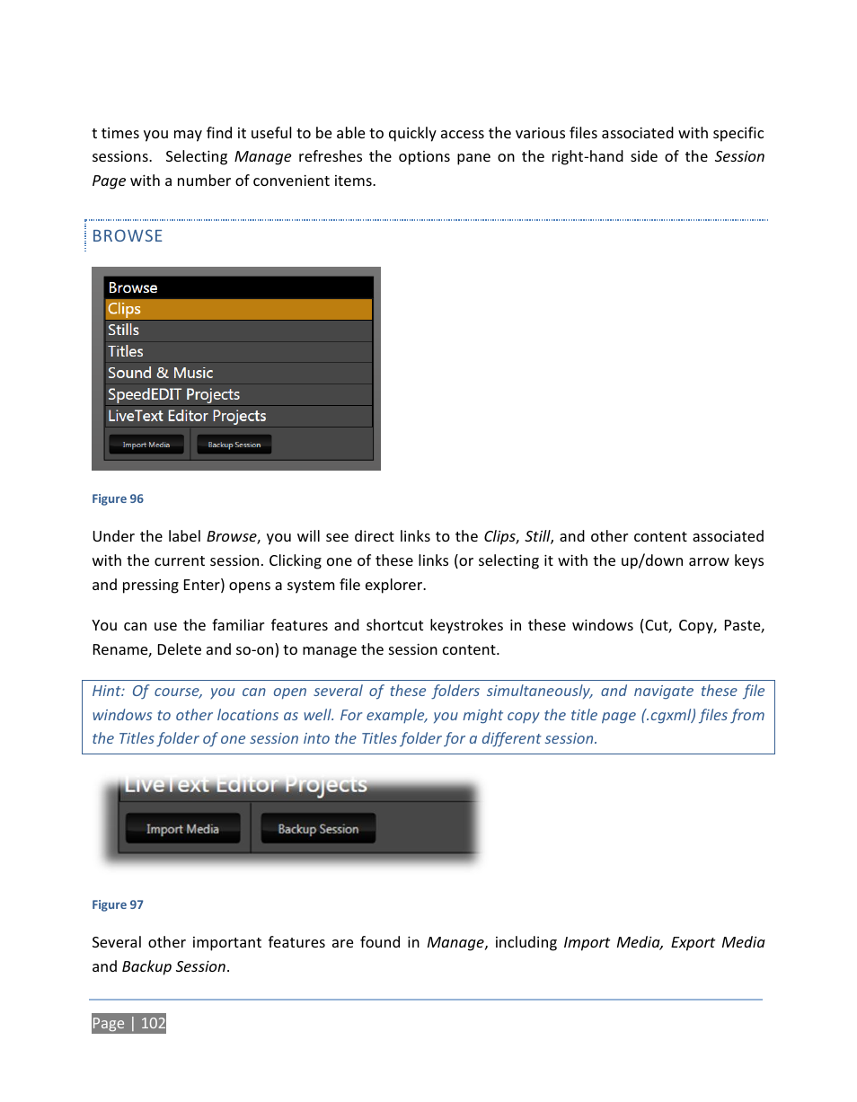 Browse | NewTek TriCaster 300 User Manual | Page 118 / 328