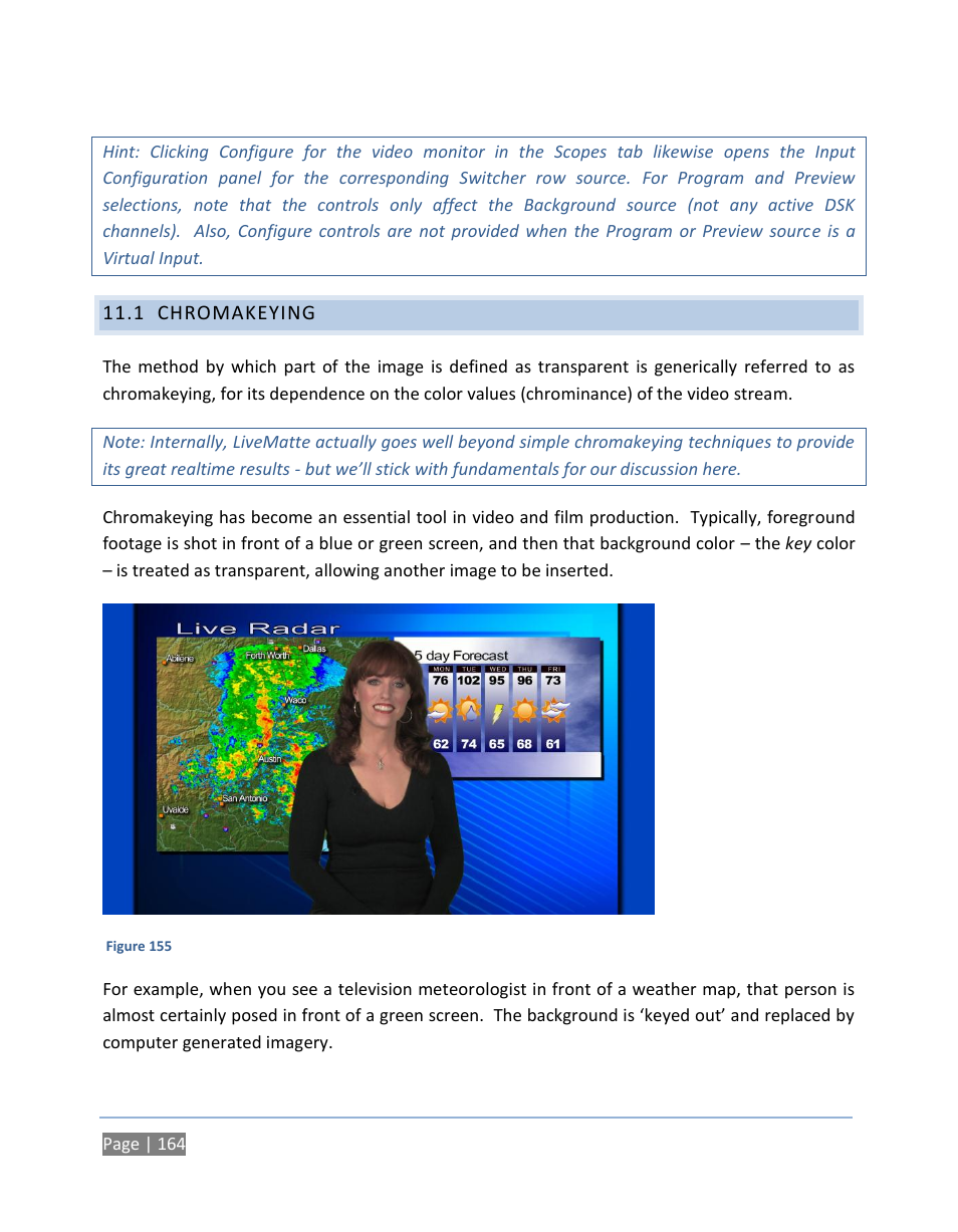 1 chromakeying, Chromakeying | NewTek TriCaster 300 User Manual | Page 180 / 328