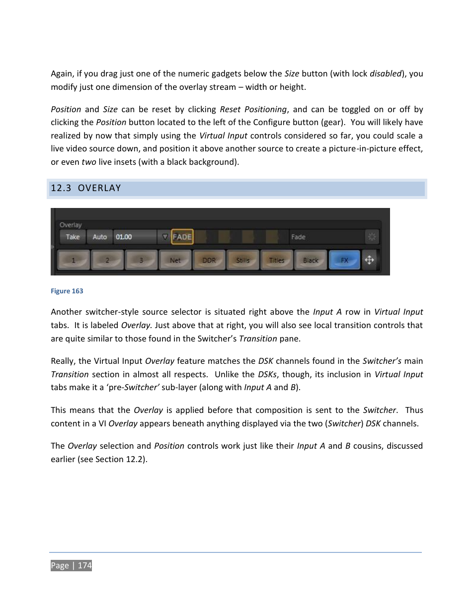 3 overlay, Overlay | NewTek TriCaster 300 User Manual | Page 190 / 328