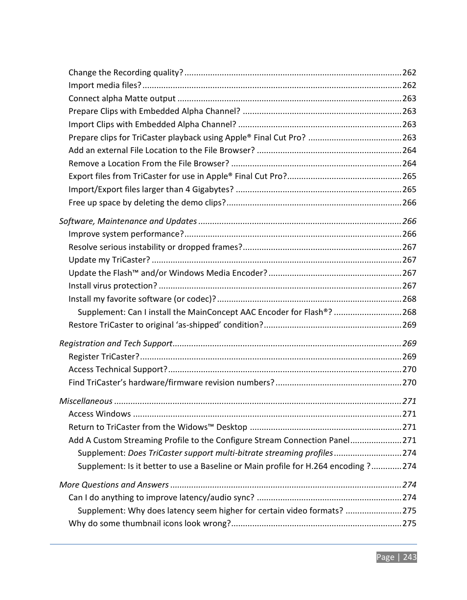 NewTek TriCaster 300 User Manual | Page 259 / 328