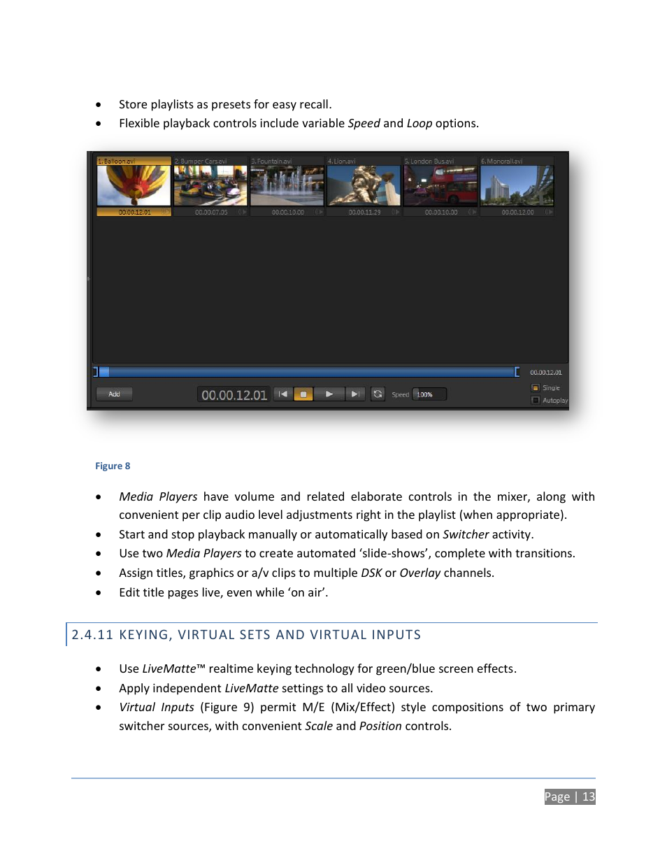 11 keying, virtual sets and virtual inputs, Keying, virtual sets and virtual inputs | NewTek TriCaster 300 User Manual | Page 29 / 328