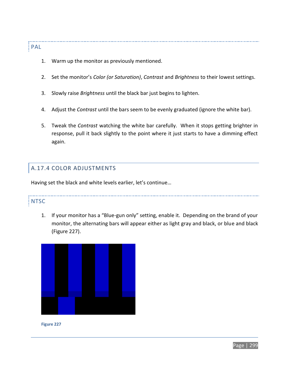 A.17.4 color adjustments, Ntsc, A.17.4 | Color adjustments | NewTek TriCaster 300 User Manual | Page 315 / 328