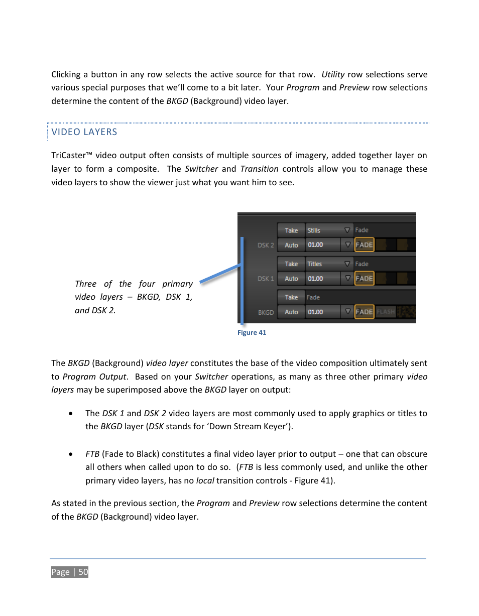 Video layers | NewTek TriCaster 300 User Manual | Page 66 / 328