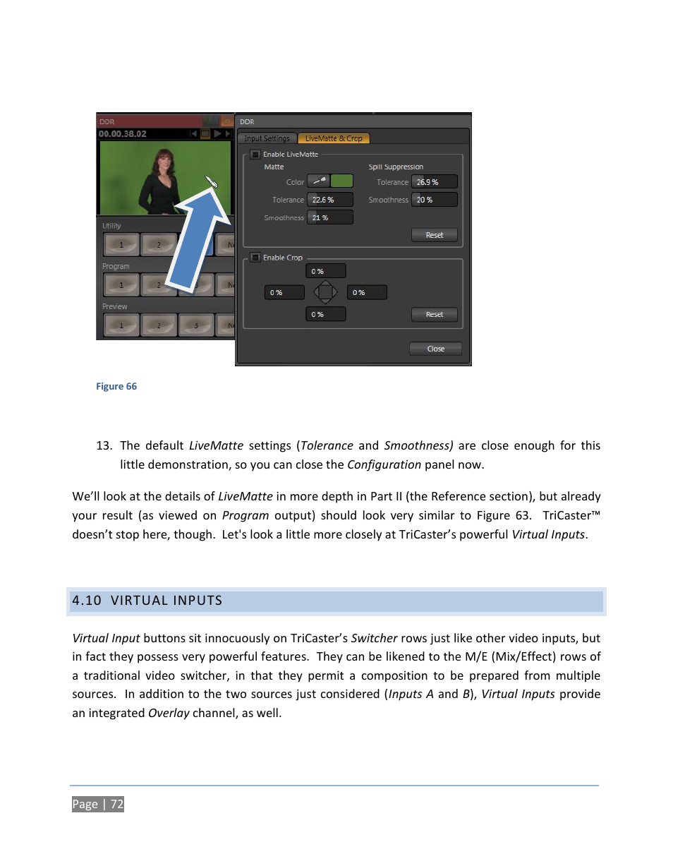 10 virtual inputs, Virtual inputs | NewTek TriCaster 300 User Manual | Page 88 / 328