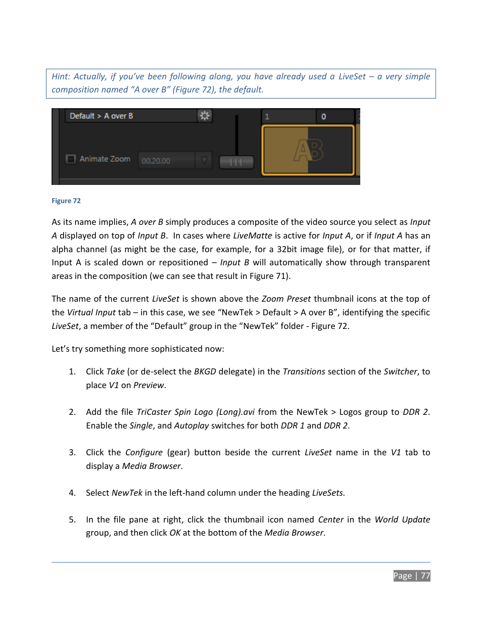 NewTek TriCaster 300 User Manual | Page 93 / 328