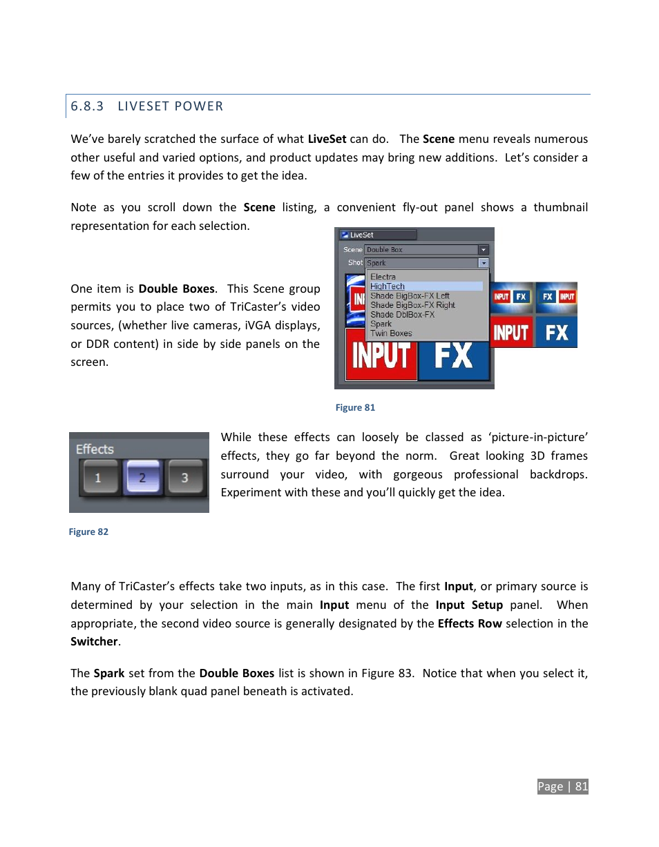 Liveset power | NewTek TriCaster Studio User Manual | Page 101 / 298