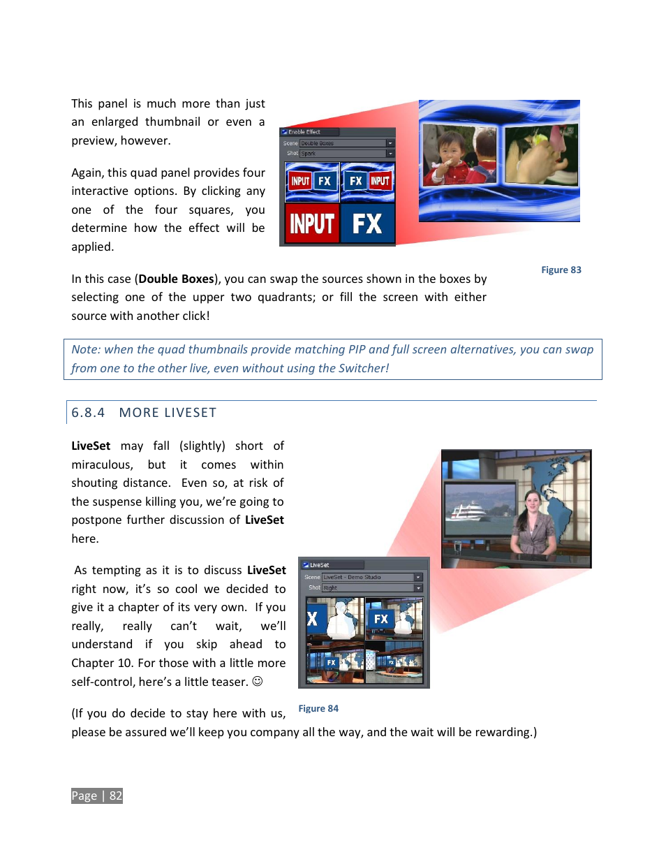 More liveset | NewTek TriCaster Studio User Manual | Page 102 / 298