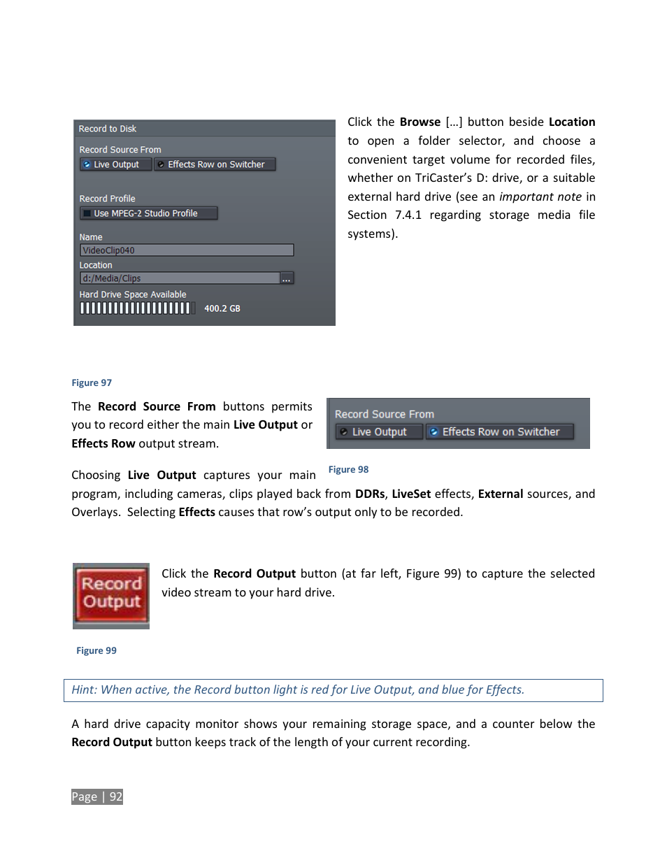 NewTek TriCaster Studio User Manual | Page 112 / 298
