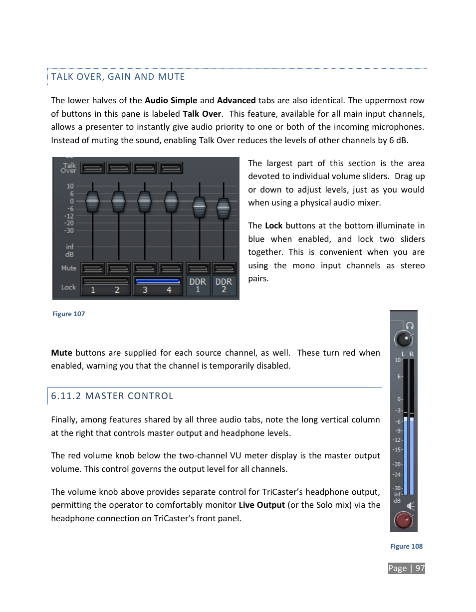 Master control | NewTek TriCaster Studio User Manual | Page 117 / 298