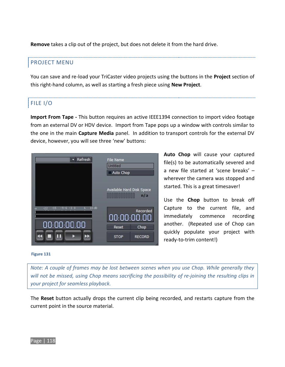 NewTek TriCaster Studio User Manual | Page 138 / 298