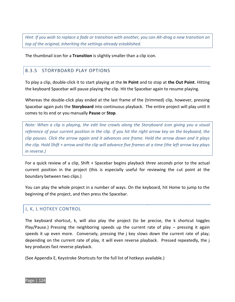 Storyboard play options | NewTek TriCaster Studio User Manual | Page 144 / 298