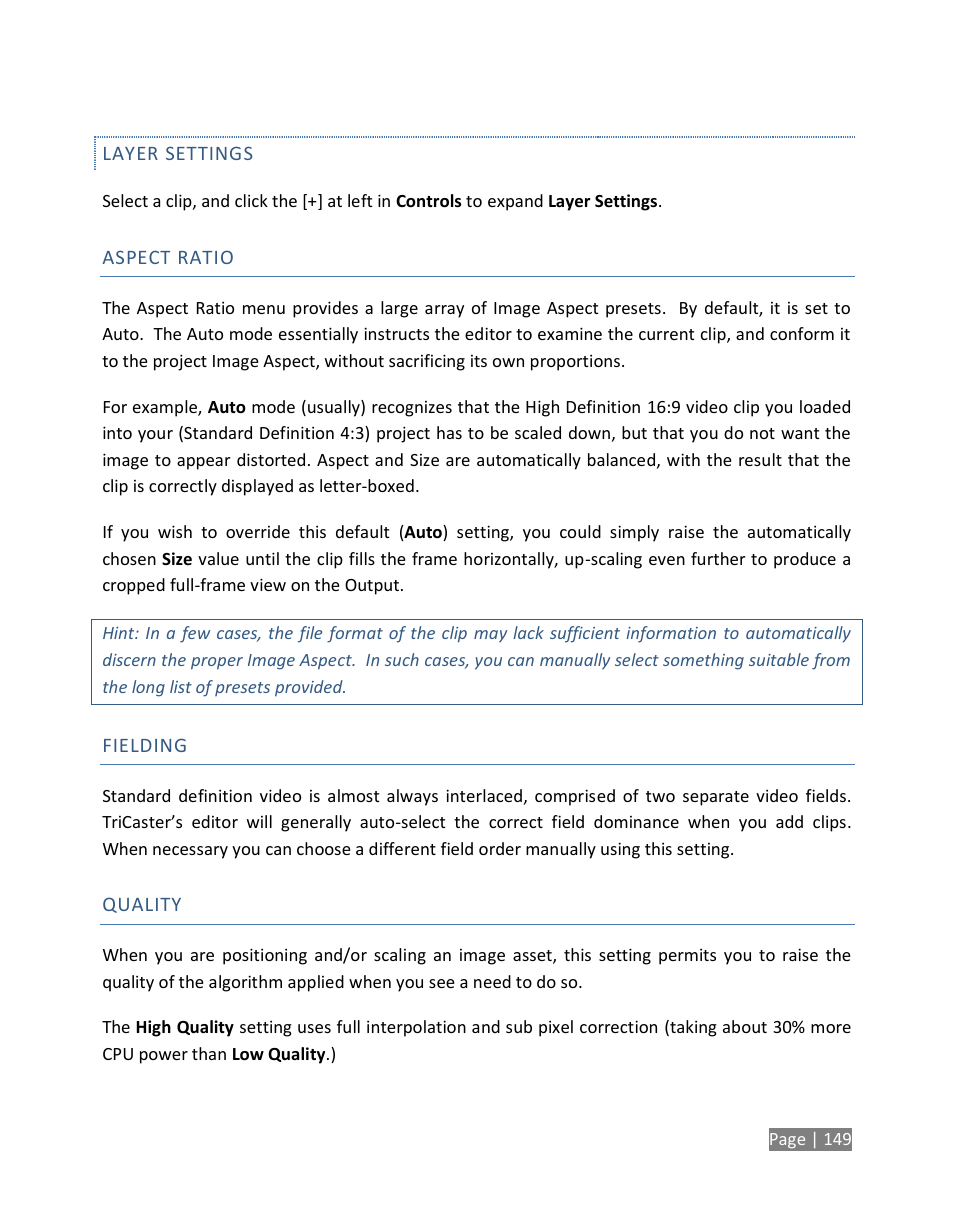 NewTek TriCaster Studio User Manual | Page 169 / 298