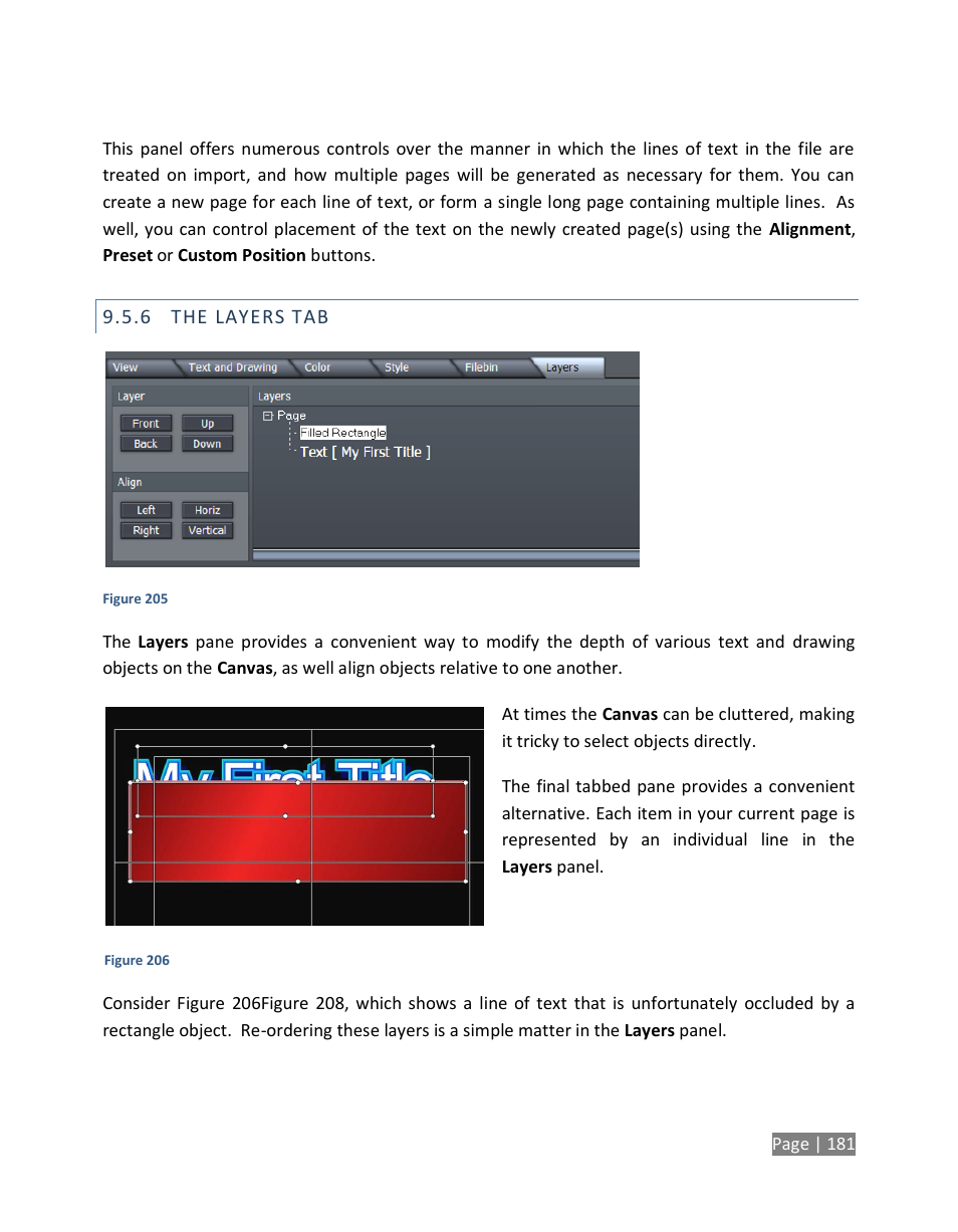 The layers tab | NewTek TriCaster Studio User Manual | Page 201 / 298