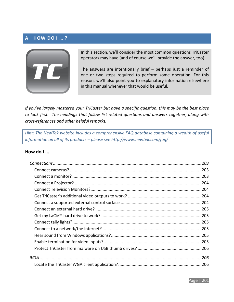 How do i | NewTek TriCaster Studio User Manual | Page 221 / 298