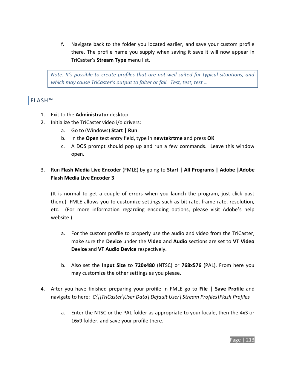 NewTek TriCaster Studio User Manual | Page 233 / 298