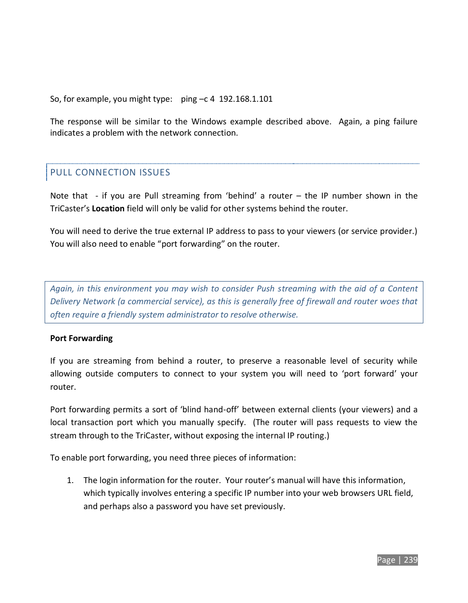 NewTek TriCaster Studio User Manual | Page 259 / 298