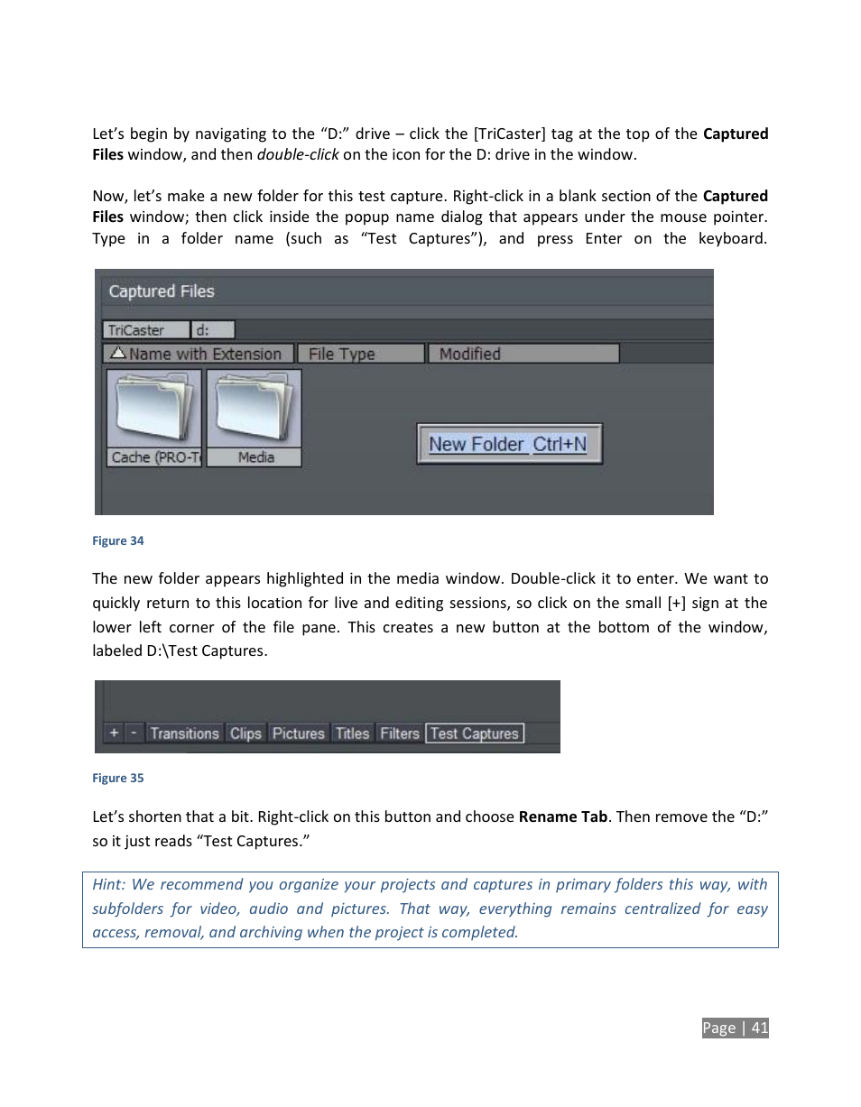 NewTek TriCaster Studio User Manual | Page 61 / 298