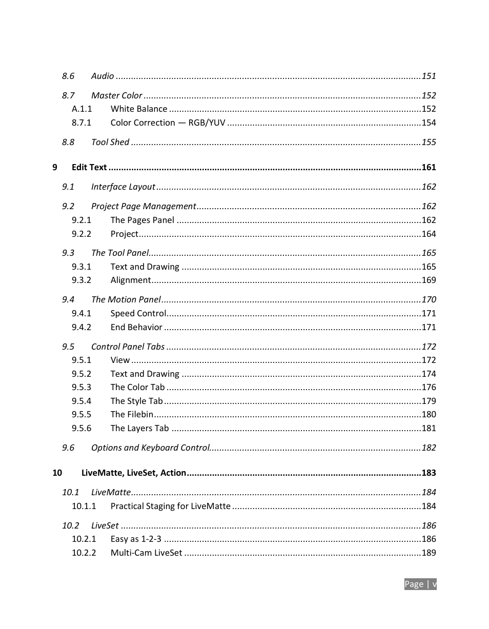 NewTek TriCaster Studio User Manual | Page 9 / 298