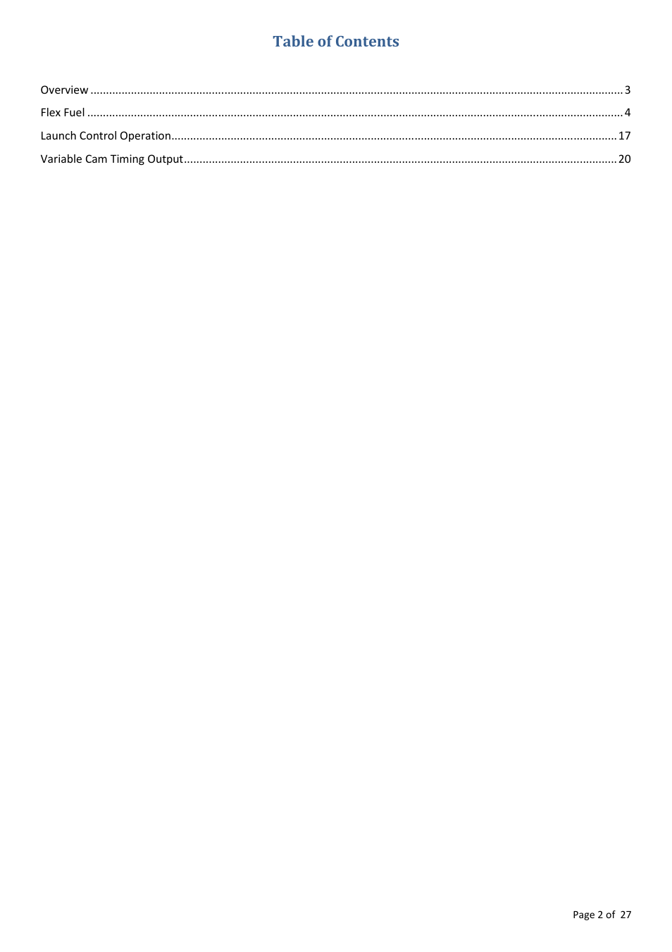 NIStune Feature Pack V.1 User Manual | Page 2 / 27