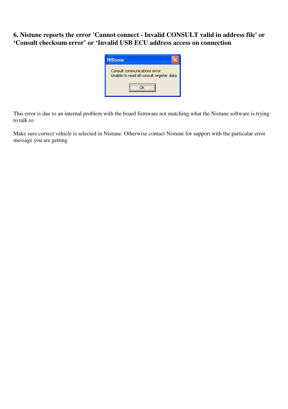NIStune Type 1 Diagnostics User Manual | Page 12 / 13