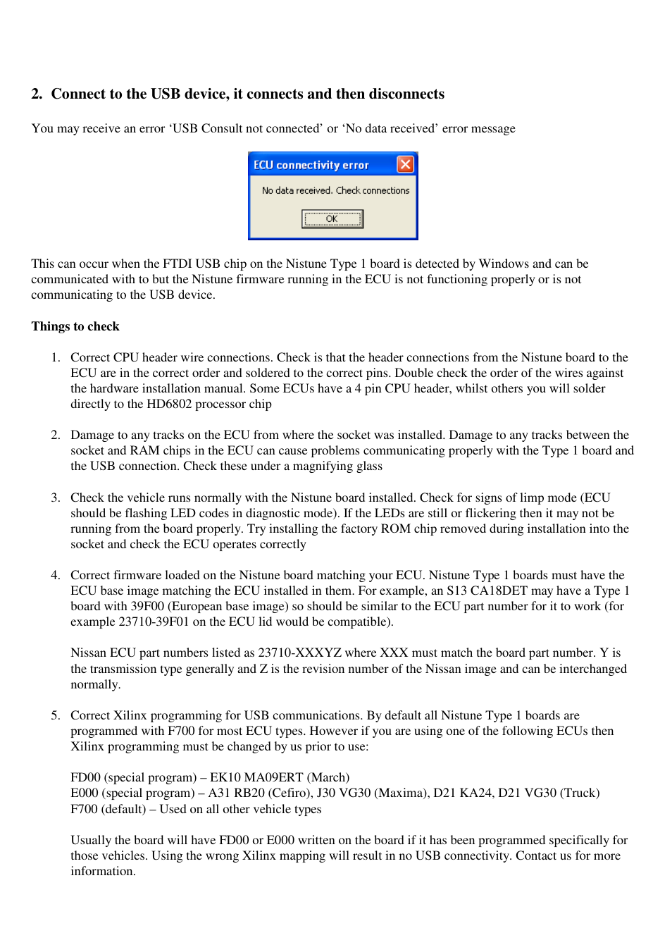 NIStune Type 1 Diagnostics User Manual | Page 6 / 13