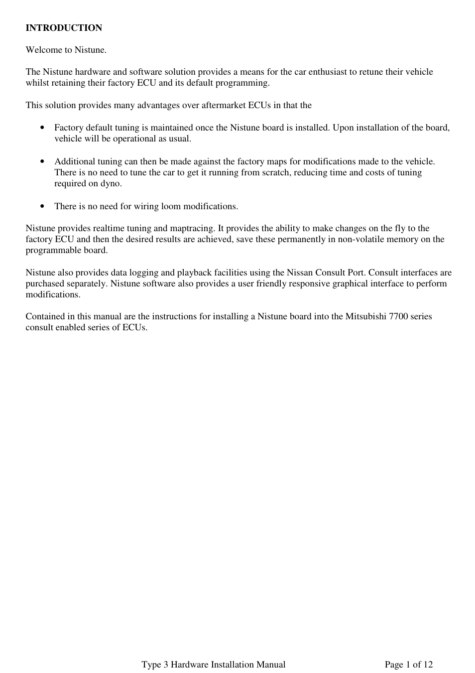 NIStune Type 3 User Manual | Page 2 / 12