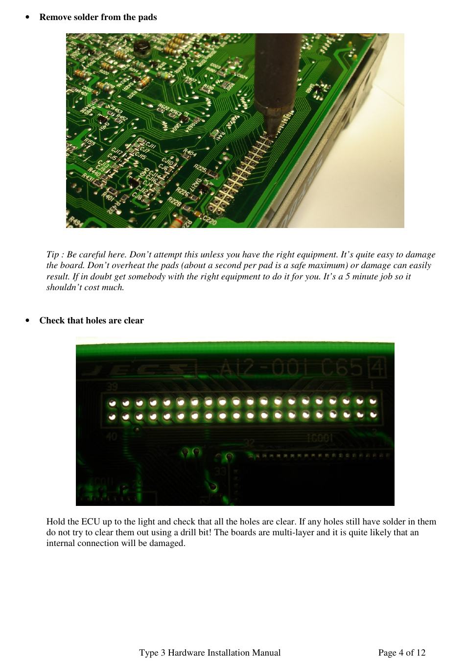 NIStune Type 3 User Manual | Page 5 / 12