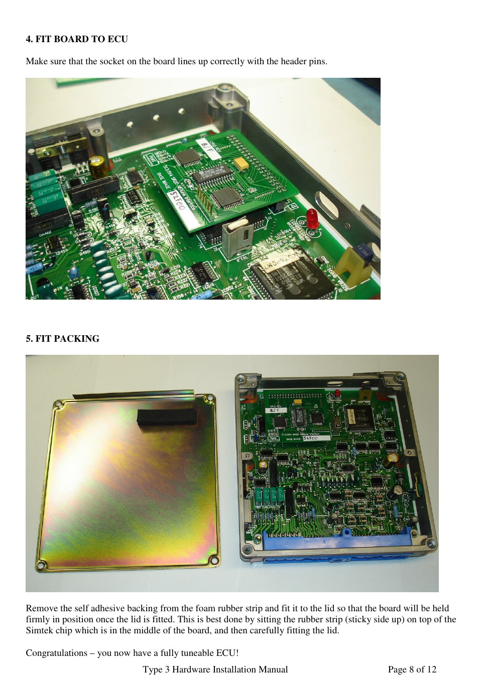 NIStune Type 3 User Manual | Page 9 / 12