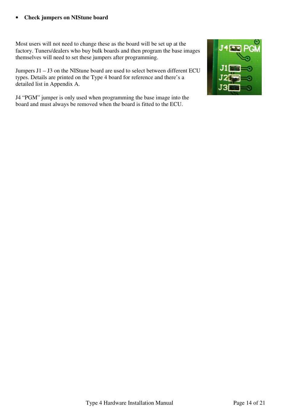 NIStune Type 4 User Manual | Page 15 / 21