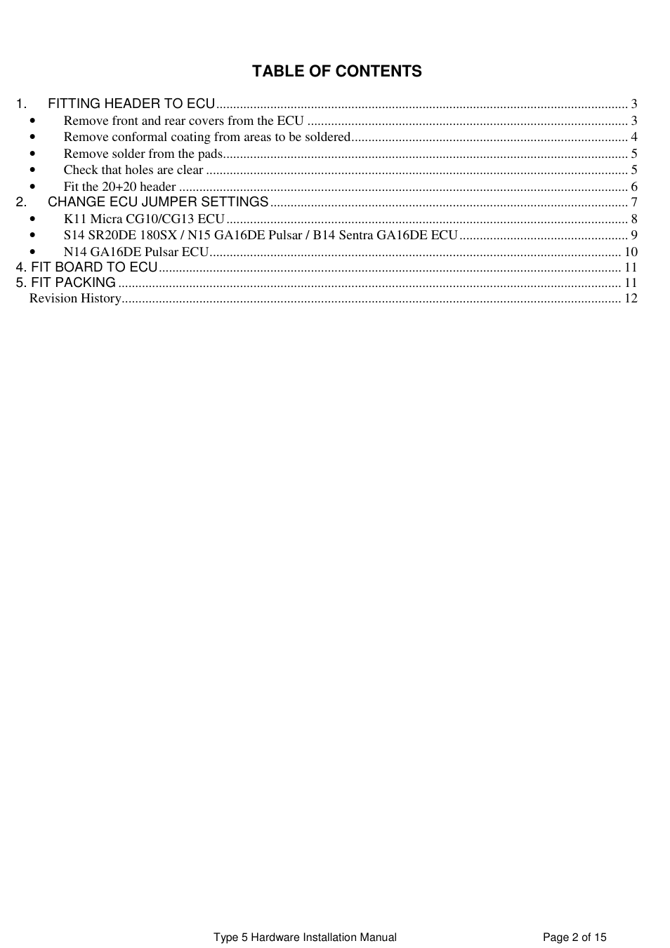 NIStune Type 5 User Manual | Page 3 / 15