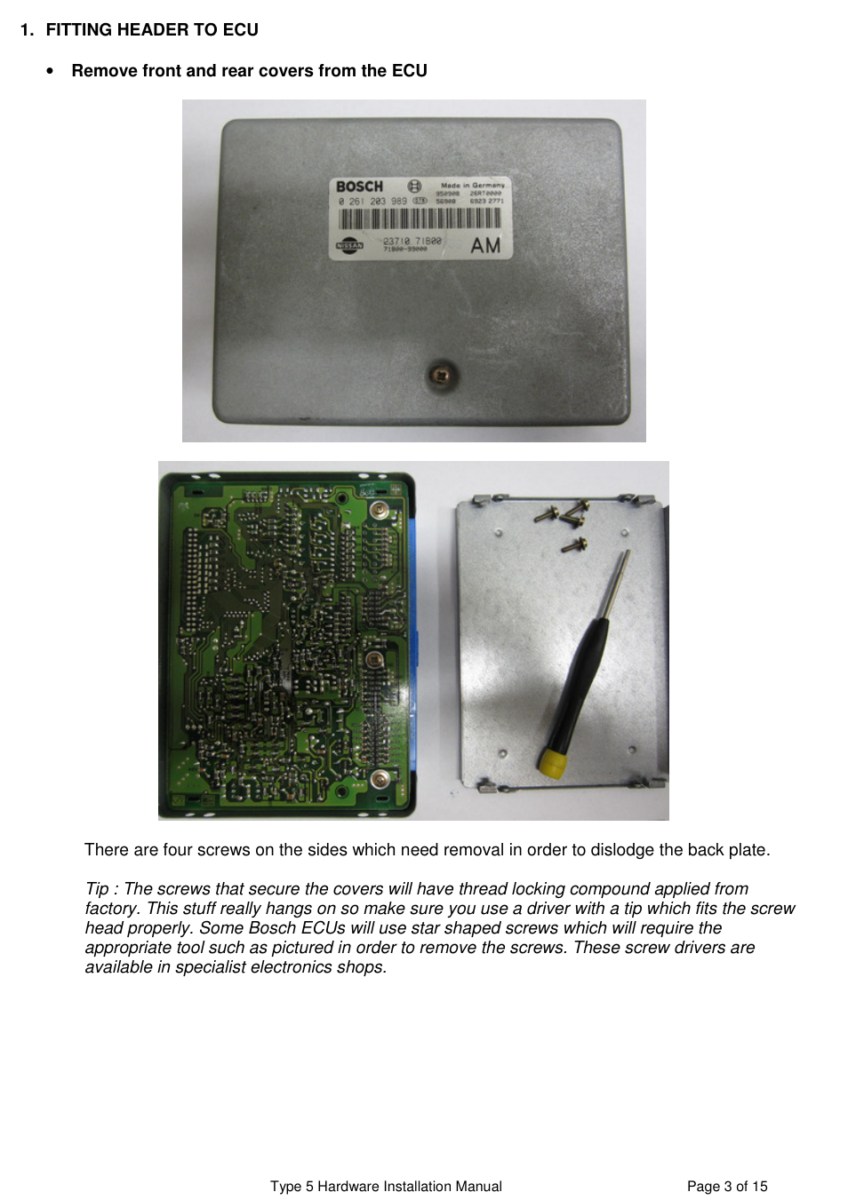 NIStune Type 5 User Manual | Page 4 / 15