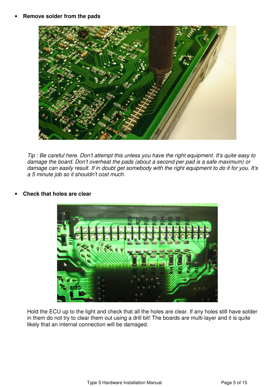NIStune Type 5 User Manual | Page 6 / 15