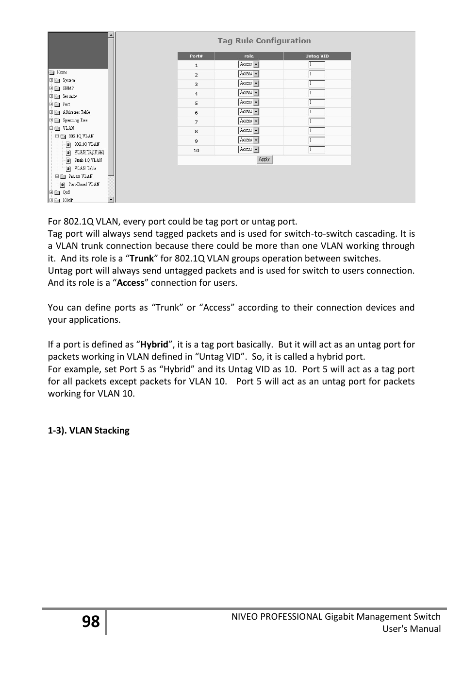 Niveo Professional NGS16TP User Manual | Page 102 / 134