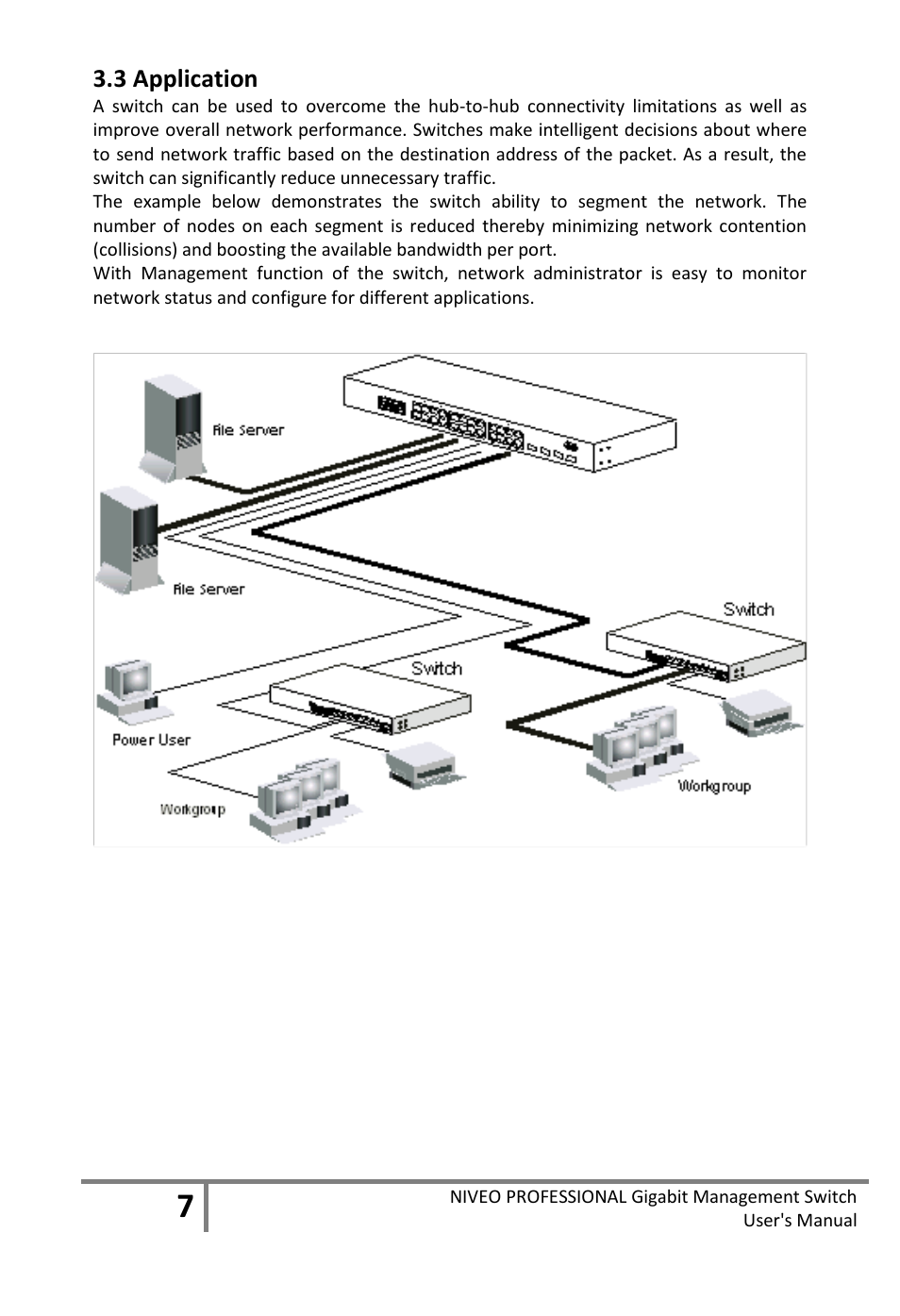Pplication, 3 application | Niveo Professional NGS16TP User Manual | Page 11 / 134