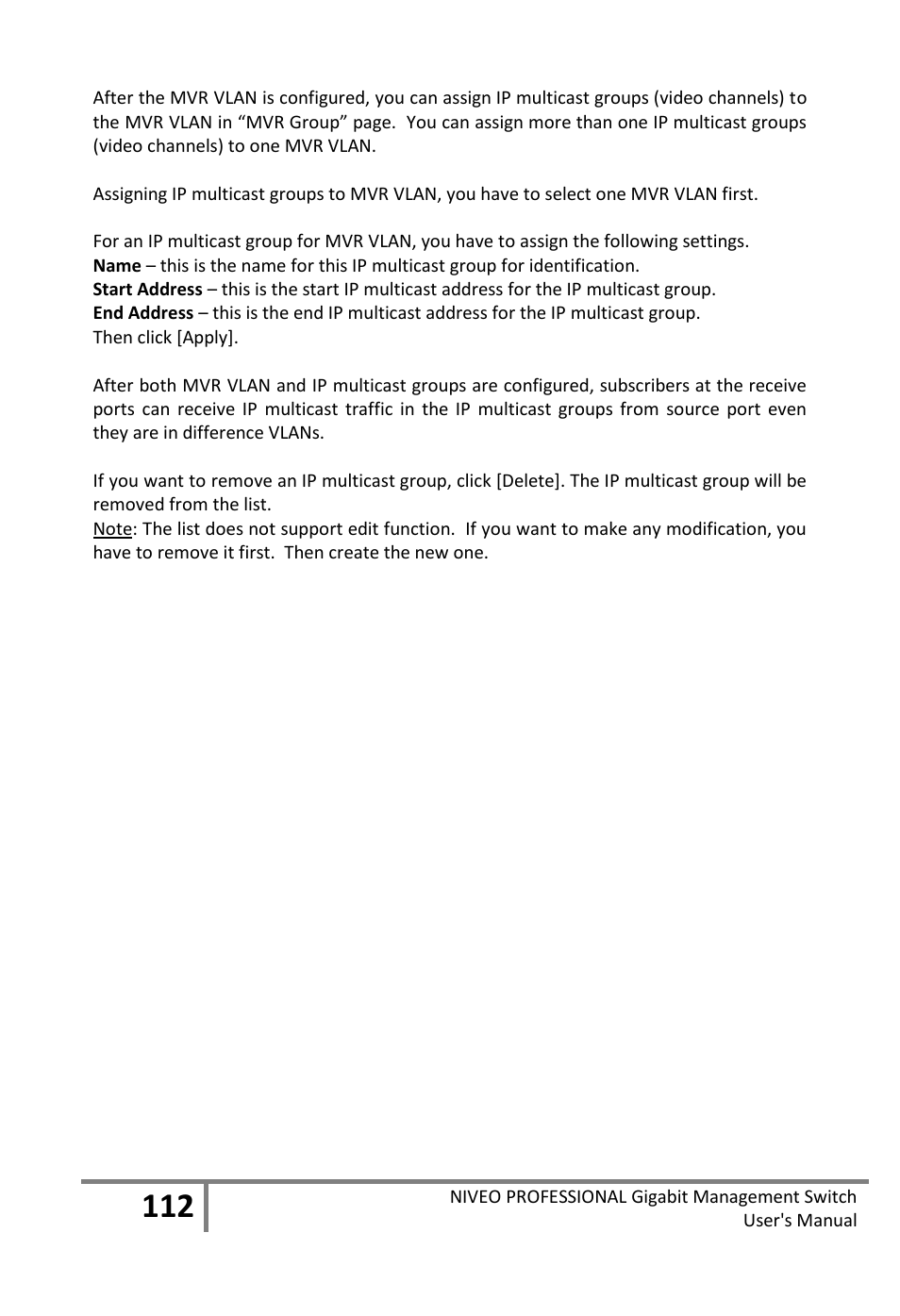 Niveo Professional NGS16TP User Manual | Page 116 / 134