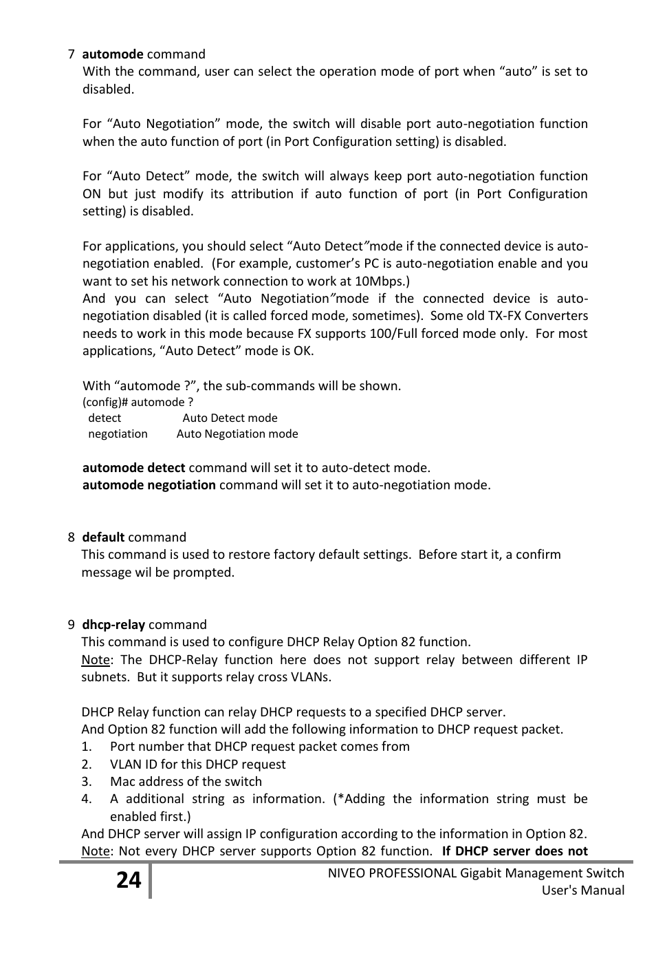 Niveo Professional NGS16TP User Manual | Page 28 / 134
