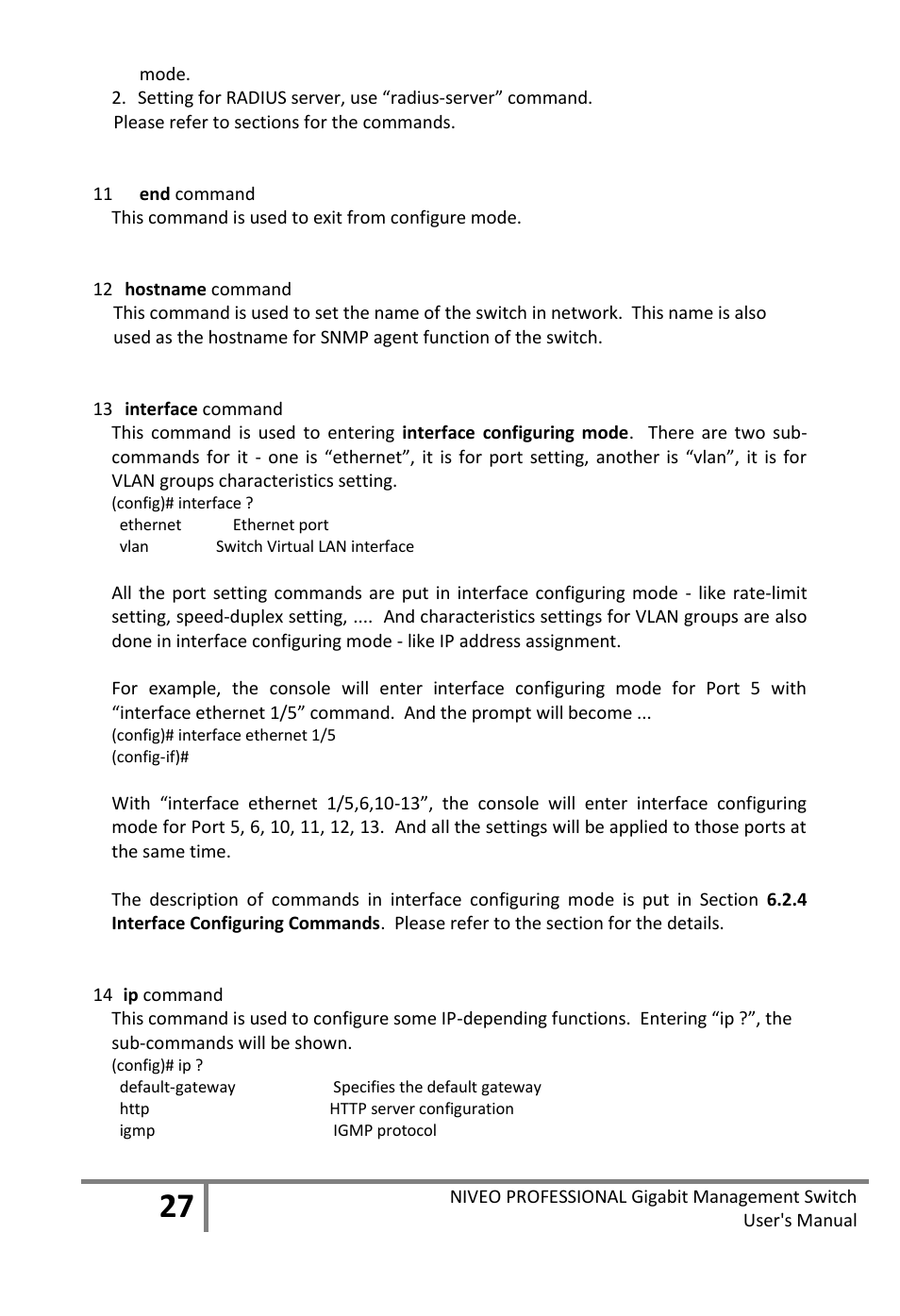 Niveo Professional NGS16TP User Manual | Page 31 / 134