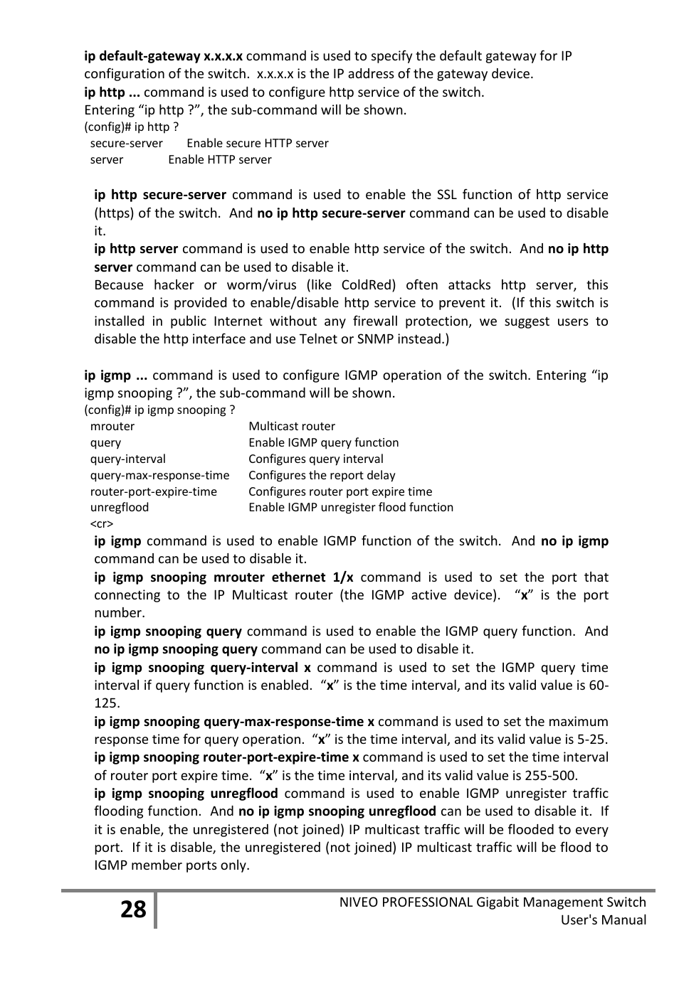 Niveo Professional NGS16TP User Manual | Page 32 / 134