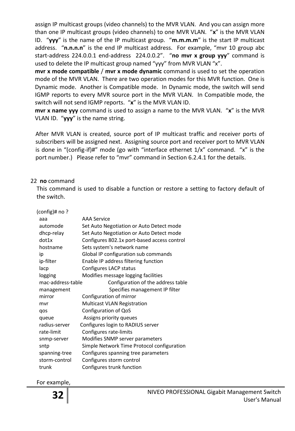 Niveo Professional NGS16TP User Manual | Page 36 / 134