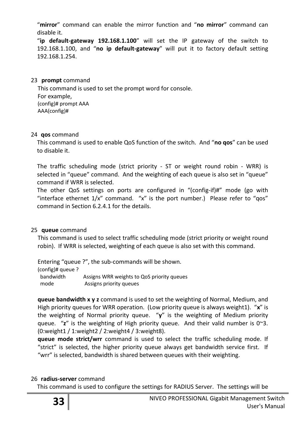 Niveo Professional NGS16TP User Manual | Page 37 / 134