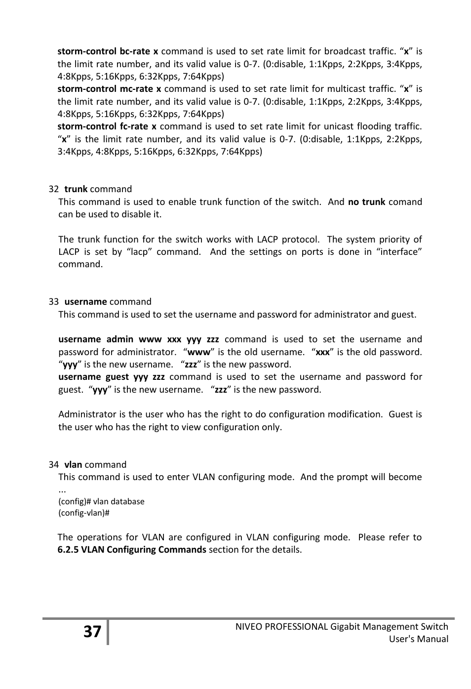 Niveo Professional NGS16TP User Manual | Page 41 / 134
