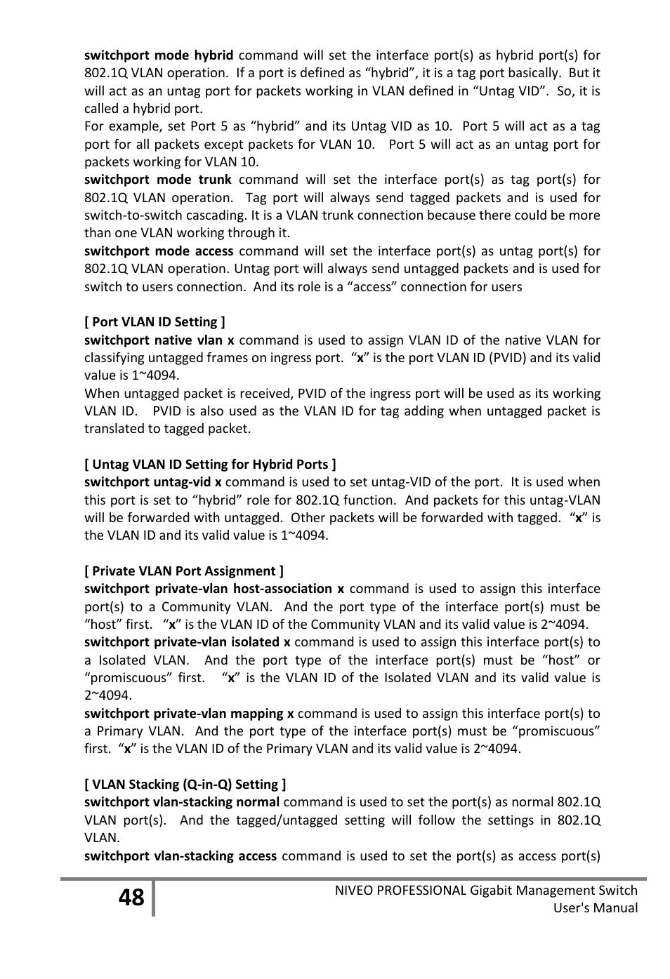 Niveo Professional NGS16TP User Manual | Page 52 / 134