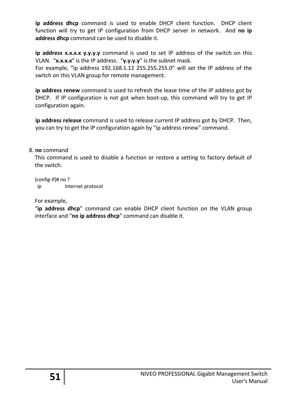 Niveo Professional NGS16TP User Manual | Page 55 / 134